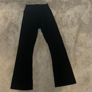Black High-Waisted Flare Pants